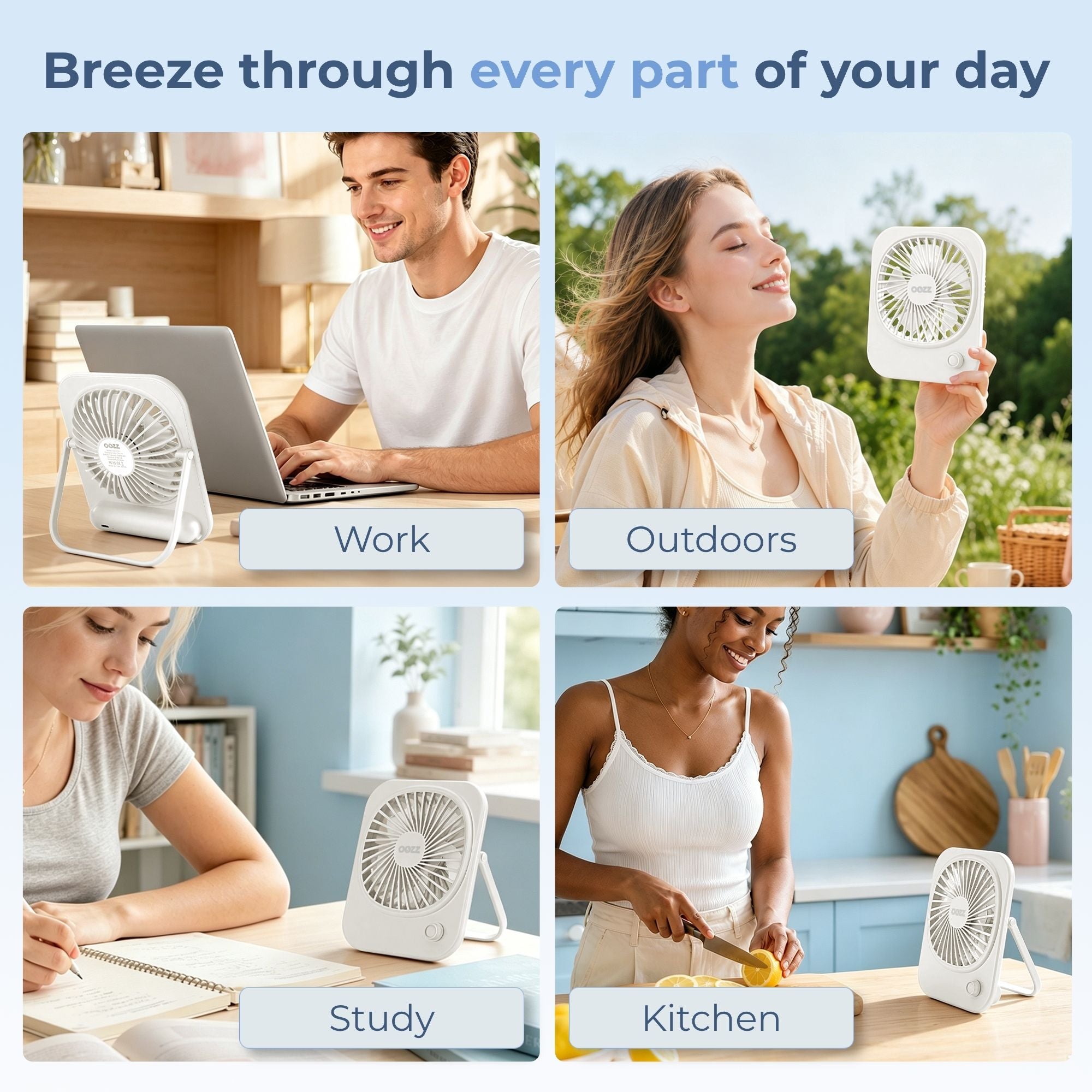 Ultrathin Portable Desktop Fan