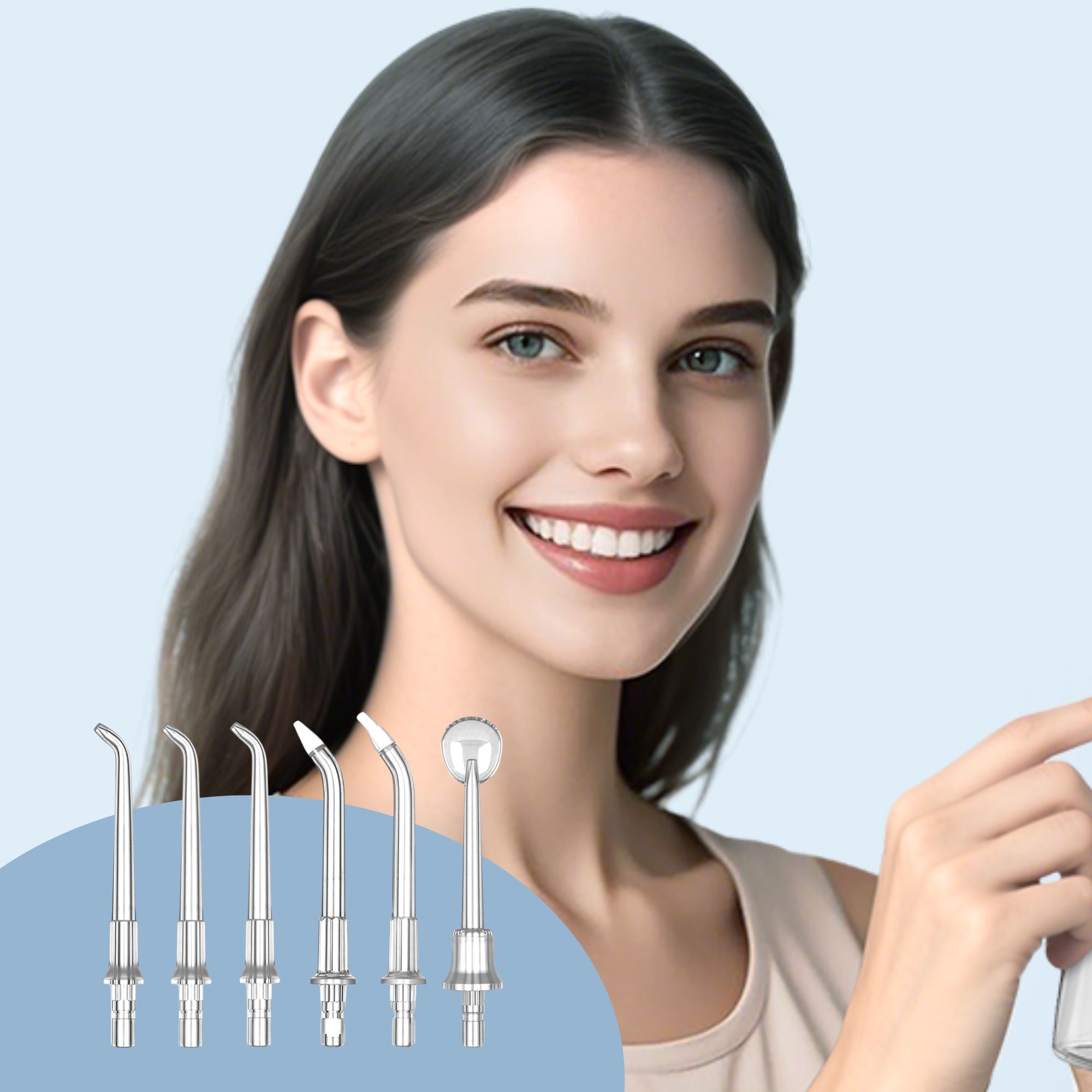 OZ-721X Travel Water Flosser Replacement Tips (Pack of 6)