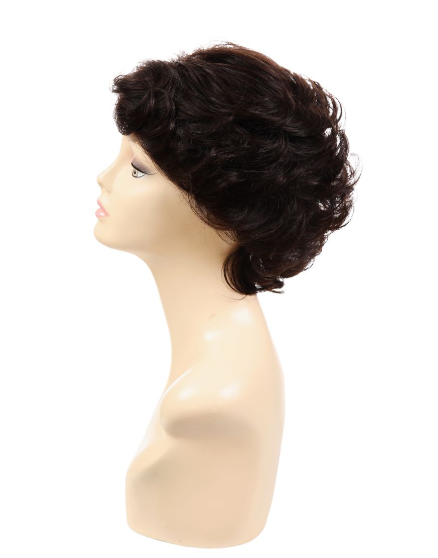 DEC Venus - 100% Wavy Curly Human Hair Full Short Wig