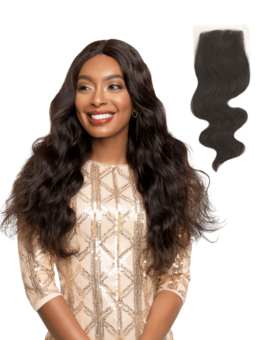 Ruby 4"x 4" Free Parting Silk Base Lace Closure Natural Wave