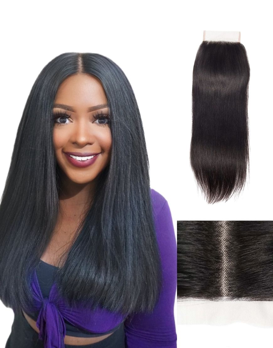 Ruby 4"x 4" Free Parting Silk Base Lace Closure Straight