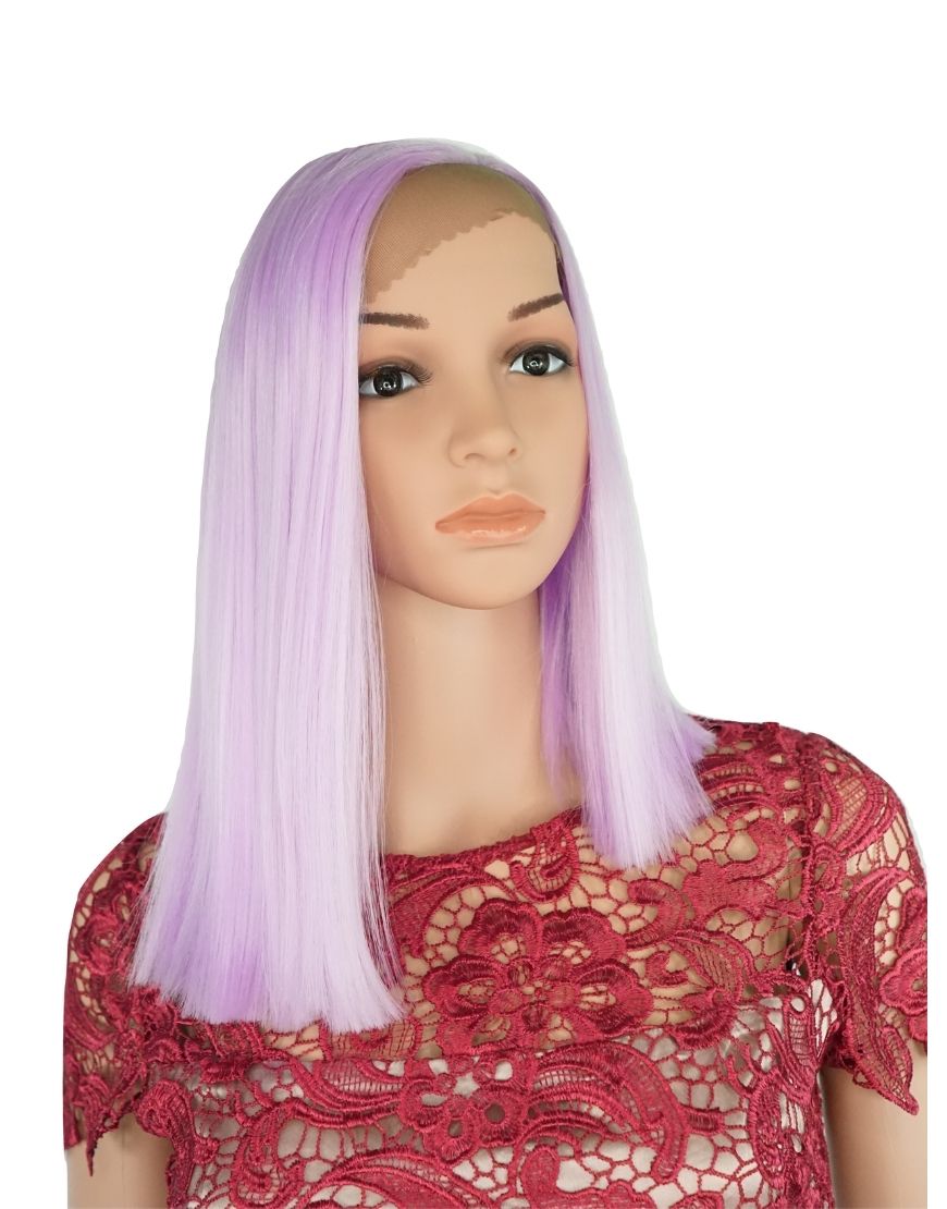 Alexandra - LILAC Lace front & L Part Hand Tied Synthetic wig