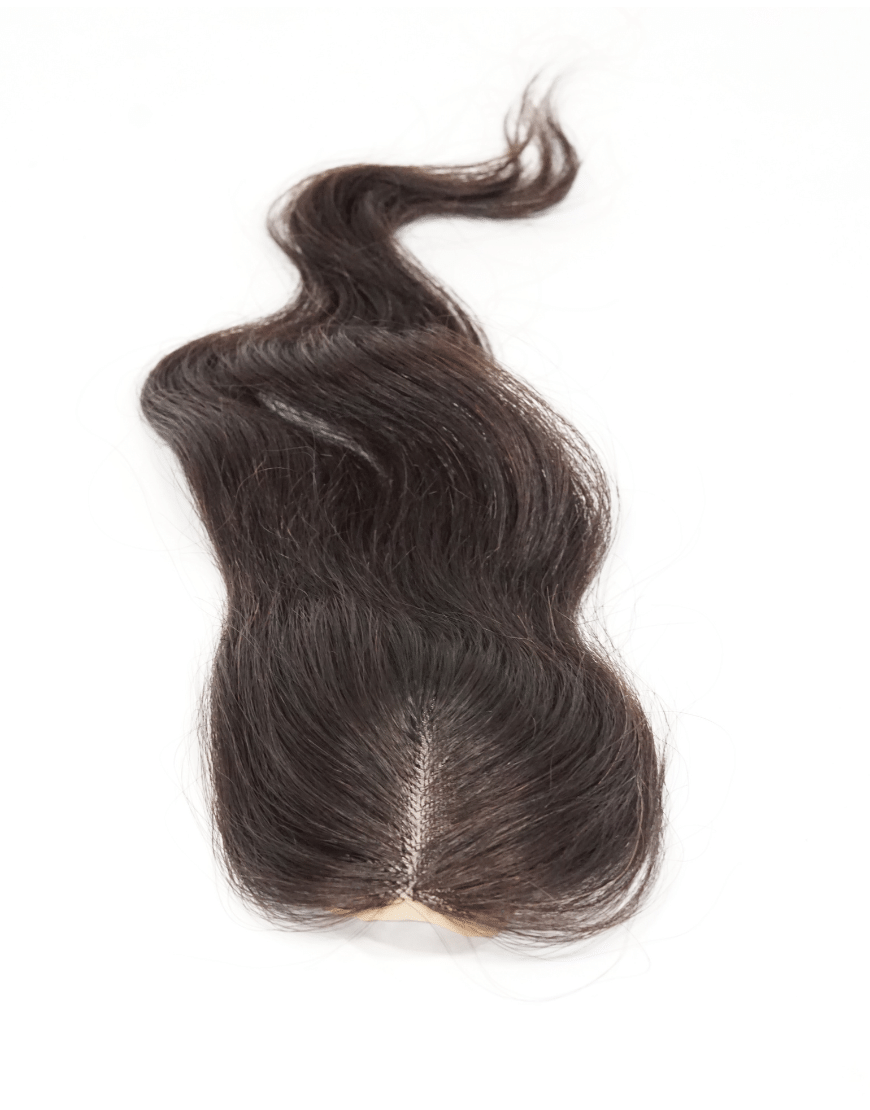 Closure ONE 2.2" x 3.8" Natural Wave Middle Parting Human Hair Lace Closure 12" by Muse and Rose