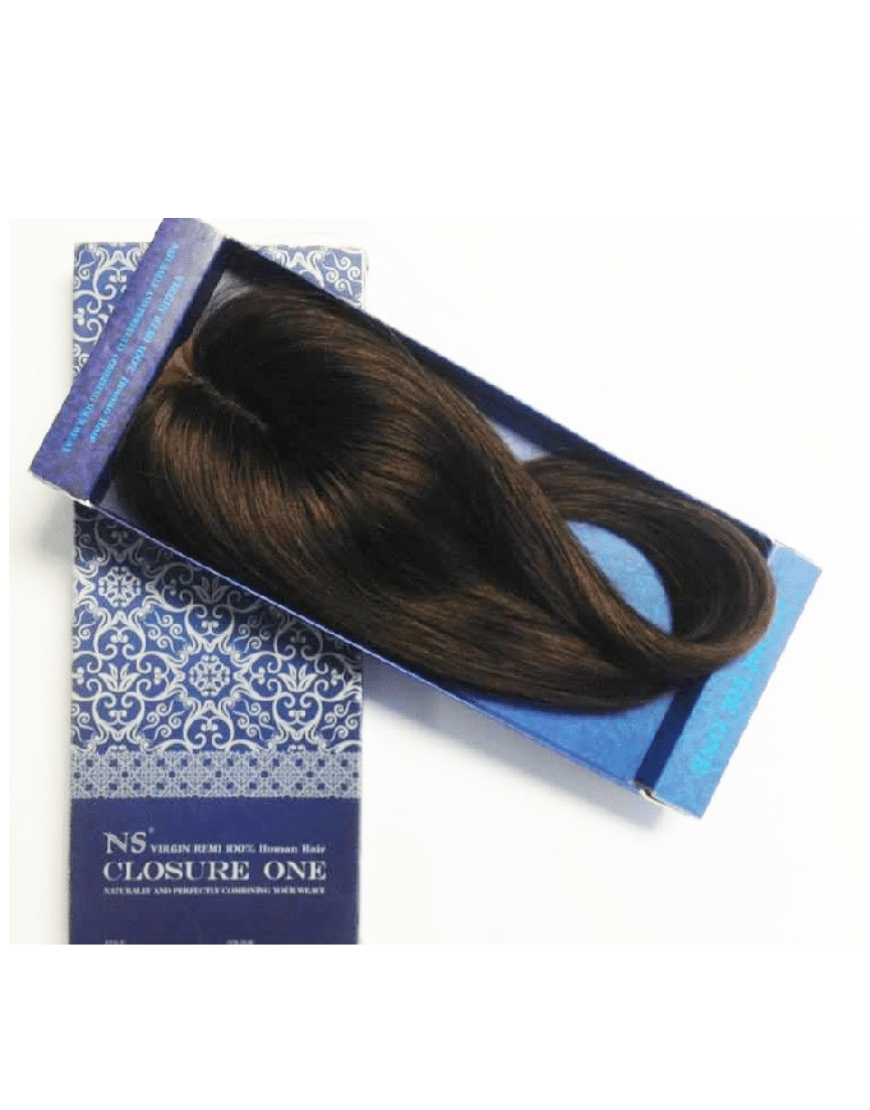 Closure ONE 2.2" x 3.8" Straight Middle Parting Lace Human Hair Closure 12" by Muse and Rose
