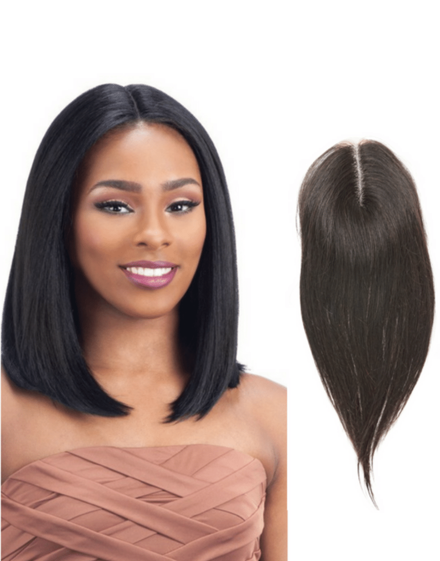 Closure ONE 2.2" x 3.8" Straight Middle Parting Lace Human Hair Closure 12" by Muse and Rose